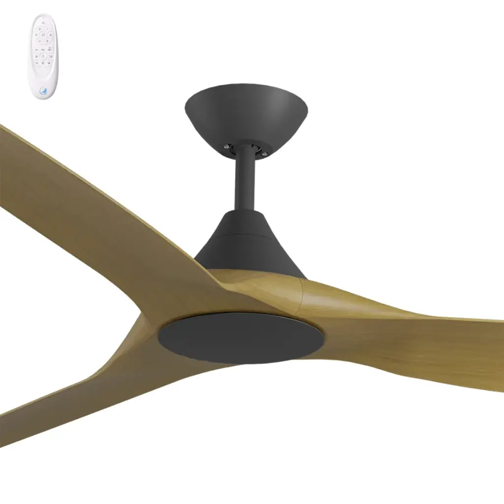 CLOUD 72"BLACK/TEAK ABS DC FAN