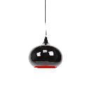 Black With Luminous Red Inside