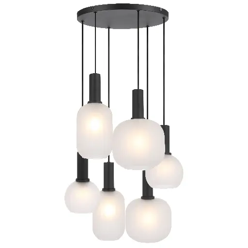 [AOSTA PE06-BKFR] AOSTA 6 LIGHT PENDANT