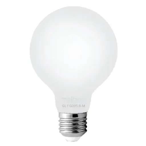 [GL F.G095.8-M84D] E27  G95 8w LED GLOBE MILK DIM 4000K