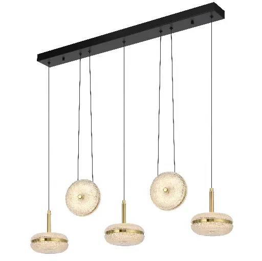 [GOVAN PE5B-AG] GOVAN 5 LIGHT BAR PENDANT