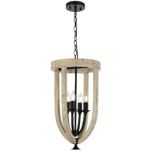 [HOSLEY PE4-BK] HOSLEY 4 LIGHT PENDANT