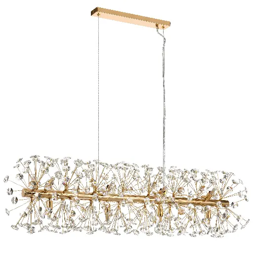 LERIDA 12 LIGHT RECTANGULAR PENDANT