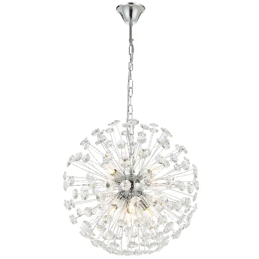 [LERIDA PE8-CH] LERIDA 8 LIGHT ROUND PENDANT