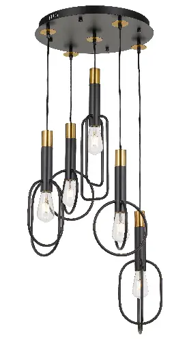 [MARVIN PE5-BKGD] MARVIN 5 LIGHTS PENDANT