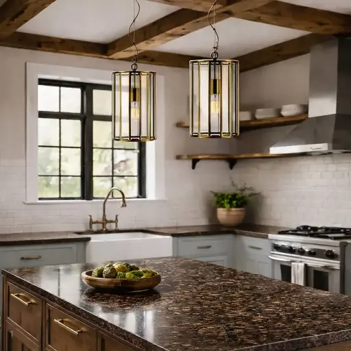 PRATT 20 ANTIQUE BRASS PENDANT