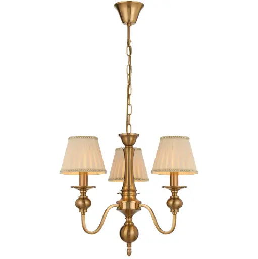 [SIEDEL PE03SH-CP] SIEDEL 3 LIGHT PENDANT W/SHADE