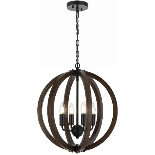 [VESTAL PE4-BK] VESTAL 4 LIGHT PENDANT