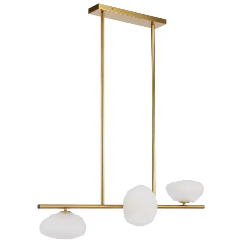 ZECCA 3 LIGHT HORIZONTAL PENDANT