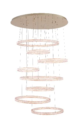 [A00201GO] HAILO 8 TIER GOLD PENDANT