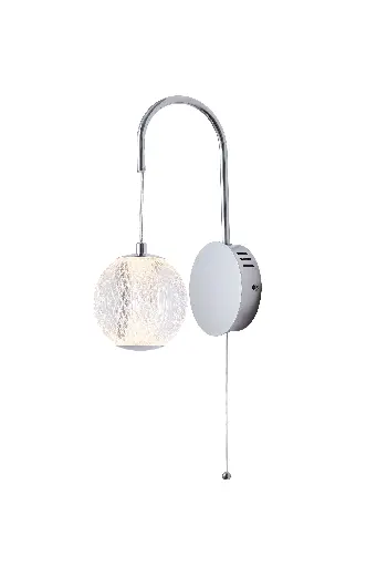 [A00204CC] LAMIEATAN WALL LIGHT - CHROME
