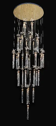 [D8003-37-GD] GENEVIEVE 37 LIGHT PENDANT