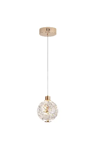 ADRIANA GOLD 1 LIGHT PENDANT