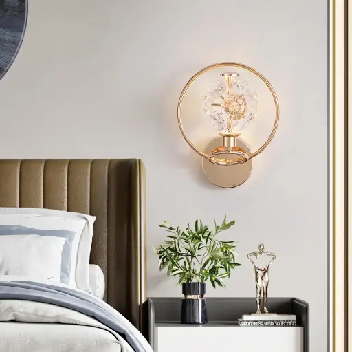 JOLIE GOLD 1 LIGHT WALL LIGHT