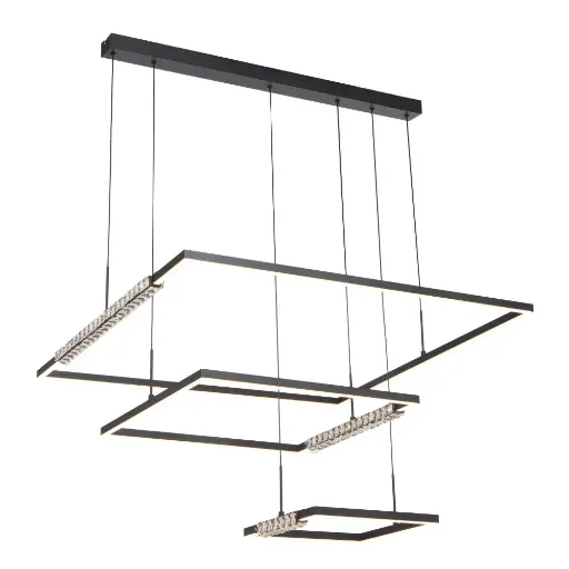 [ZAFRA PE3T-BK] ZAFRA 3 TIER PENDANT