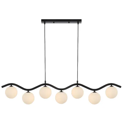 ORTON 7 LIGHT PENDANT BLACK