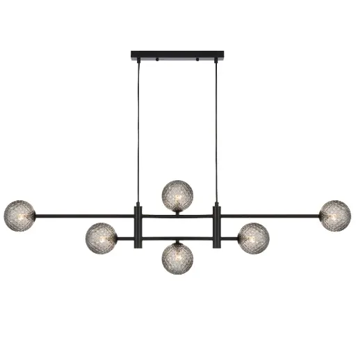 TYSON 6 LIGHT PENDANT BLACK