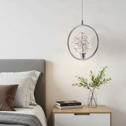 JOLIE CHROME 1 LIGHT PENDANT