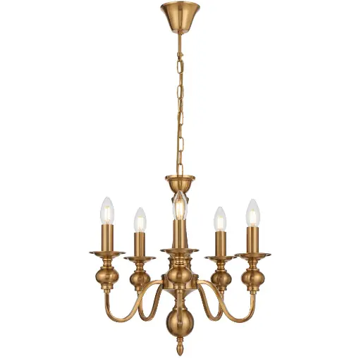 [SIEDEL PE05-CP] SIEDEL 5 LIGHT PENDANT