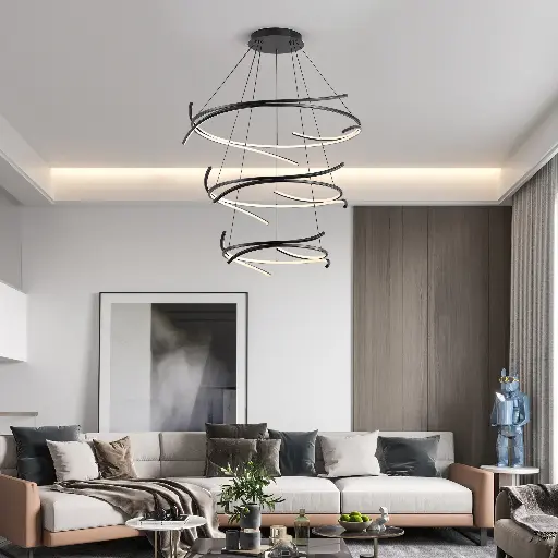 [V26BK] SKYLA 3 TIER PENDANT