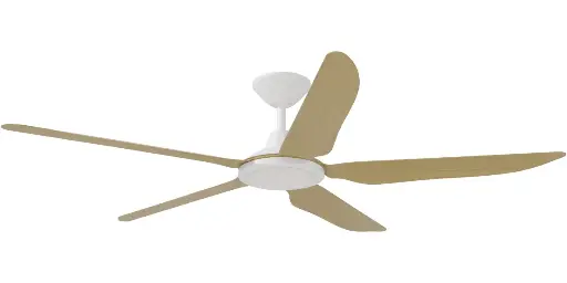 Calibo Storm 56" (1430mm) 5 Blade 18W Tricolour LED Light Indoor/Outdoor DC Ceiling Fan & Remote | Bamboo