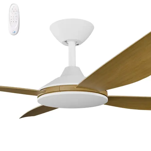 Calibo Vanga 48" DC Smart Ceiling Fan with Remote Control | Teak