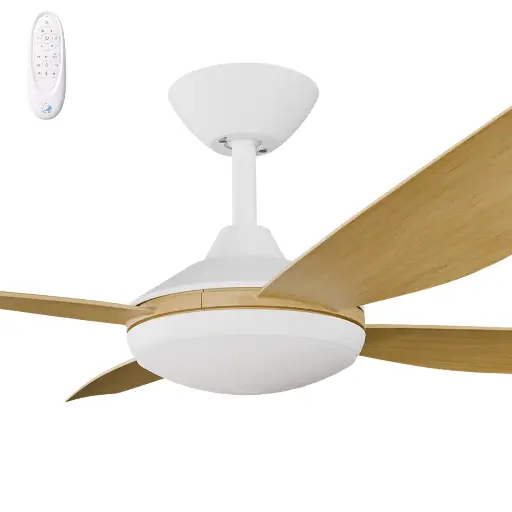 Calibo Vanga 48" DC Smart Ceiling Fan with LED Light and Remote Control | Bamboo
