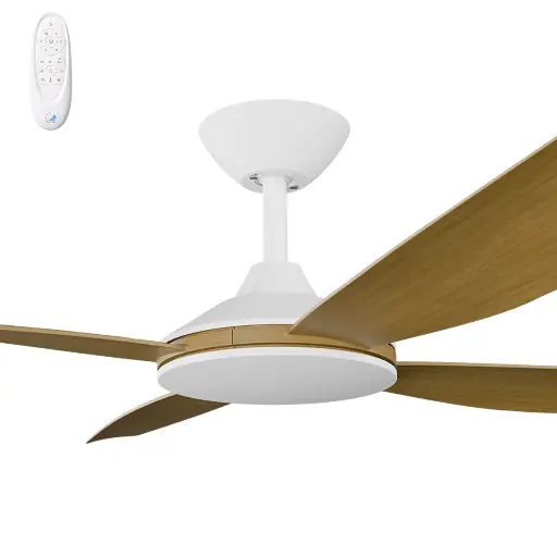 Calibo Vanga 52" DC Smart Ceiling Fan with Remote Control | Teak