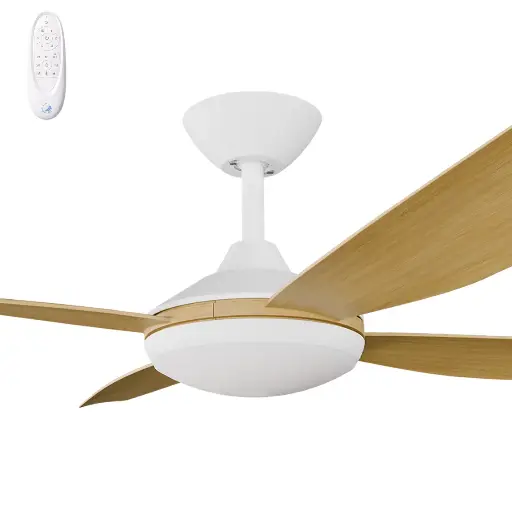 Calibo Vanga 52" DC Smart Ceiling Fan with LED Light and Remote Control | Bamboo