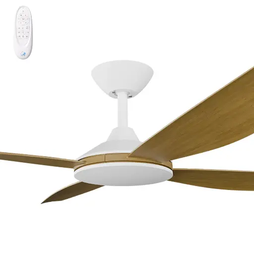 Calibo Vanga 56" DC Smart Ceiling Fan with Remote Control | Teak
