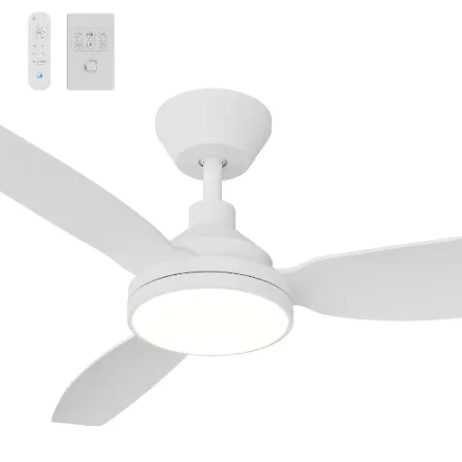 Calibo Sora 52" DC Ceiling Fan with LED Light, Wall Control and Remote