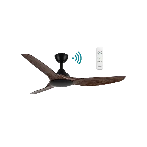 [MIDC133MWN] IMPACT DC 52″ SMART CEILING FAN WITH WIFI REMOTE CONTROL | WALNUT/TIMBER