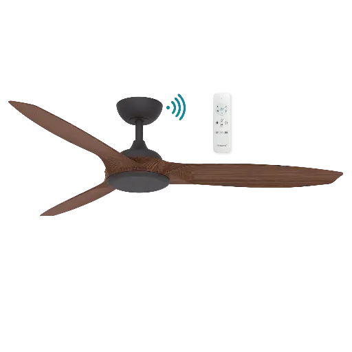 NEWPORT DC 56" DC SMART CEILING FAN WITH REMOTE | TIMBER