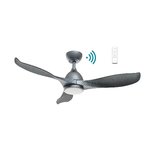 [MSDC1333GC] SCORPION DC 52" CEILING FAN WITH WIFI REMOTE CONTROL + LED LIGHT | GRAPHITE/CARBON BLADES