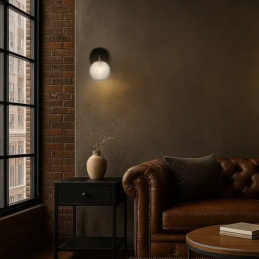 FELTON 1 LIGHT WALL BLACK