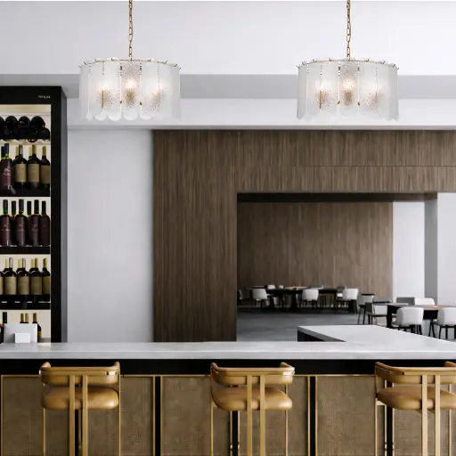 [SAMONA PE06-AGCL] SAMONA 6 LIGHT PENDANT 