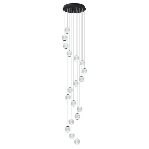 [5510195-BK-3K] LANGDON 15 LIGHT BLACK 3K PENDANT