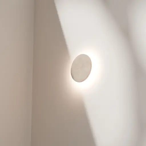 [ORV-20WLR-6W-TT] ORVILLE 200MM TRAVERTINE ECLIPSE WALL LIGHT
