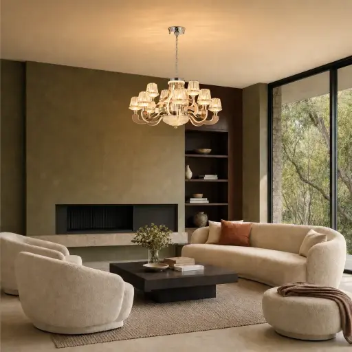 [COGNAC PE12-CH] COGNAC 12 LED PENDANT LIGHT